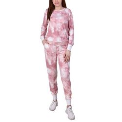 NY Collection Womens Tie Dye Jogger Set