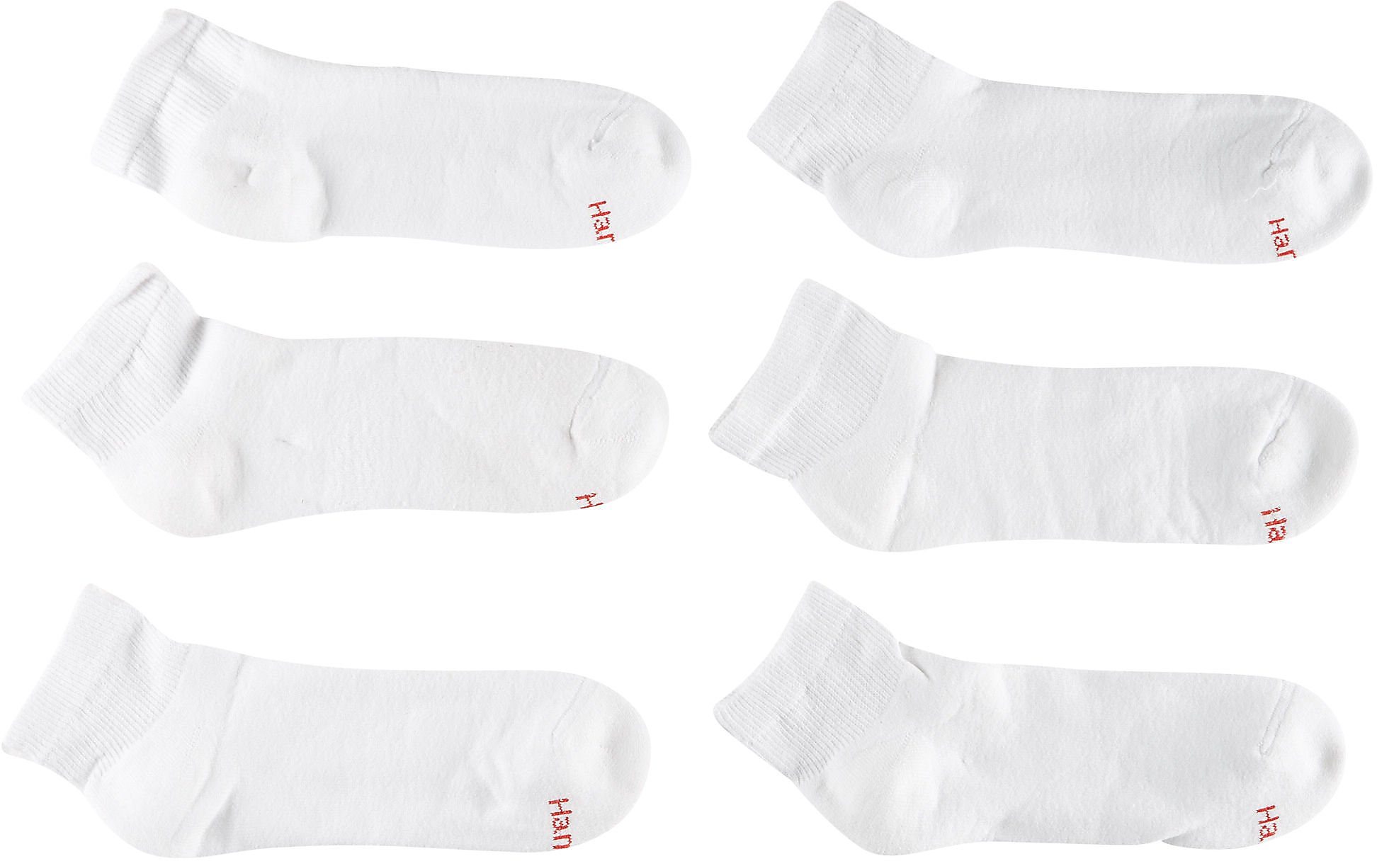 Hanes Mens 6-pk. Classics Ankle Socks One Size White 38257752618 | eBay