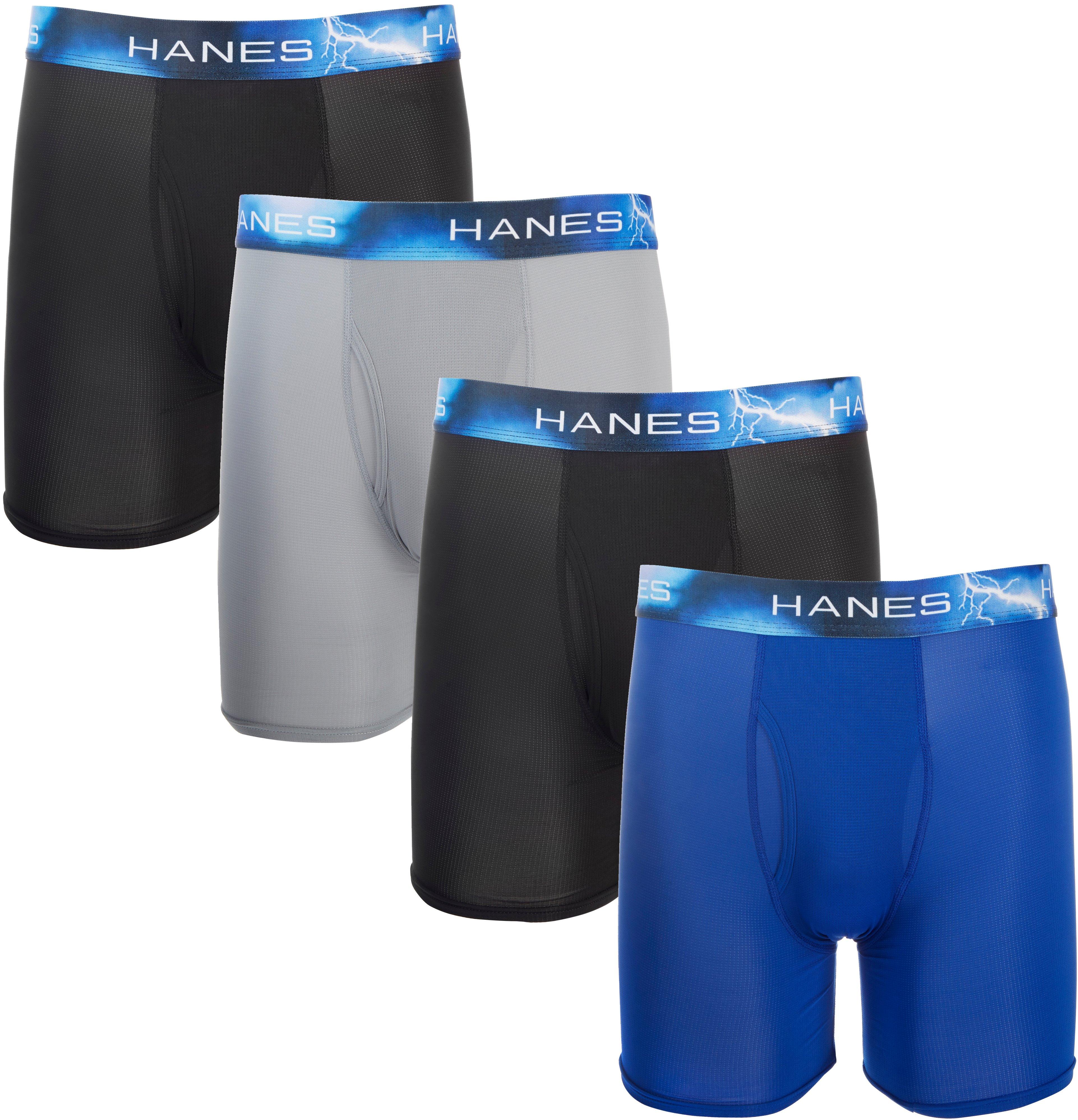 hanes 100 polyester boxer briefs