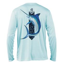 Marlin Mens Long Sleeve Performance Fishing Shirt