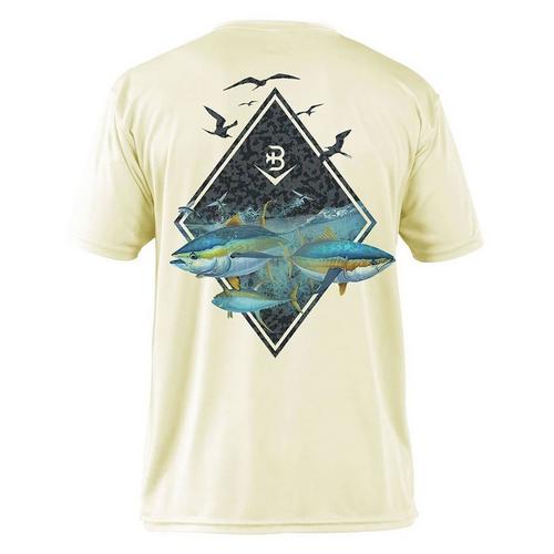 Briny Mayhem Mens Short Sleeve Performance Fishing Shirt