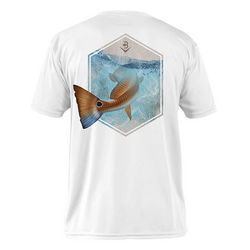 Briny Redhead Mens Short Sleeve Performance Fishing Shirt