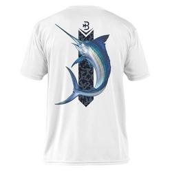 Marlin Mens Short Sleeve Performance Fishing Shirt