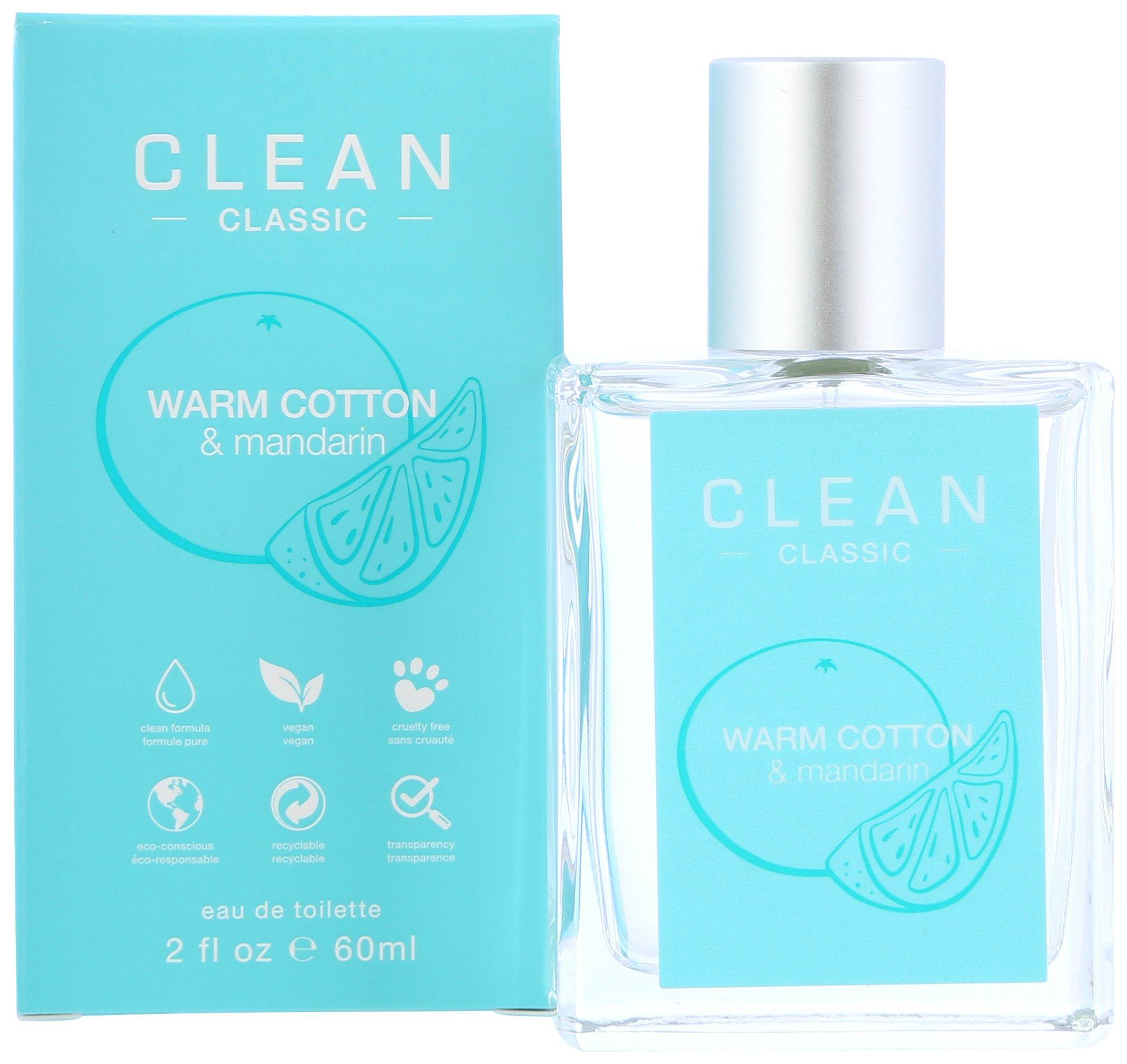 Clean Womens Warm Cotton & Mandarin Eau De Toilette Spray