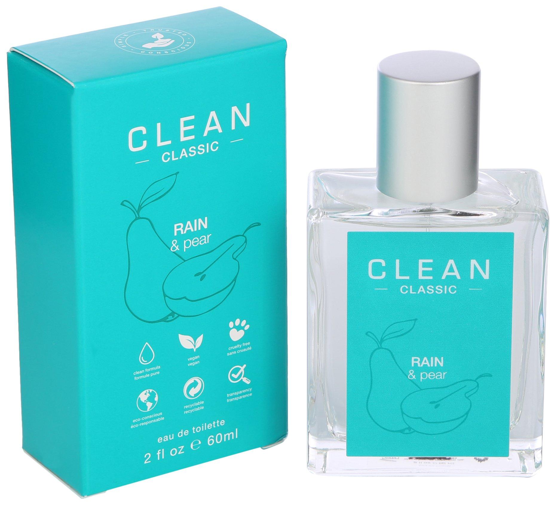 Clean Womens 2 Fl.Oz. Rain & Pear Eau De Toilette Spray