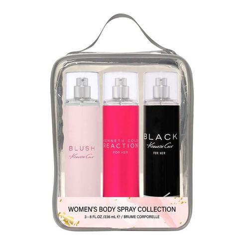 Kenneth Cole Womens 3-Pc. Body Spray Fragrance Gift