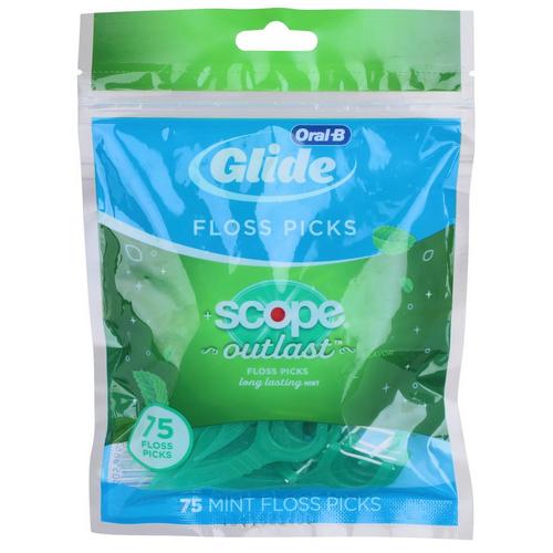 ORAL-B Glide Long Lasting Mint Flavor Floss Picks