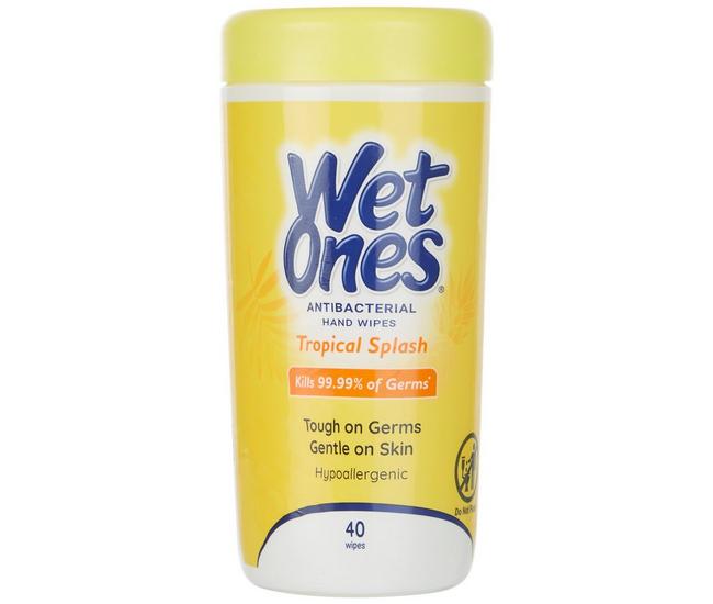 Wet Ones Antibacterial Hand Wipes Tropical Splash Individually