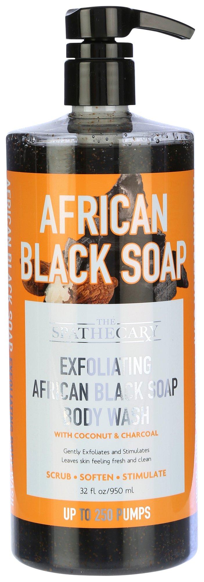 The Spathecary Exfoliating African Black Soap Body Wash