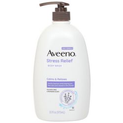 Aveeno 33 Fl.Oz. Stress Relief Lavender Body Wash