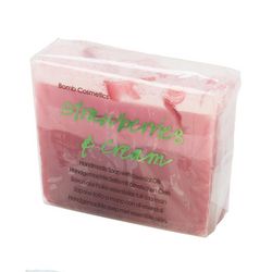 Bomb Cosmetics Strawberries & Cream Handmade Soap 3.5 oz.