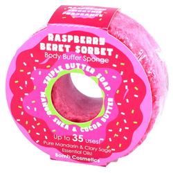 Raspberry Beret Sorbet Body Buffer Sponge