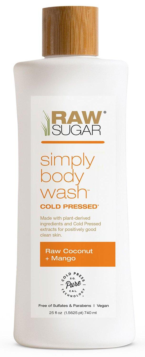 Raw Sugar Men Body Wash, Black Coconut + Sea Salt - 25 fl oz