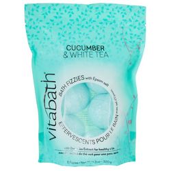Vitabath Cucumber White Tea Epsom Salt Bath Fizzies 6 Pk