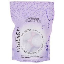 Vitabath Lavender Chamomile Epsom Salt Bath Fizzies 6 Pk