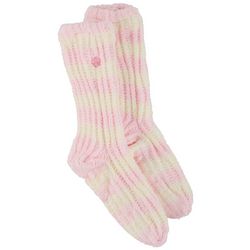 Earth Therapeutics Womens Dream Silk Striped Cozy Socks