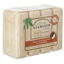 A La Maison 4 Pc. Pure Coconut Bar Soap
