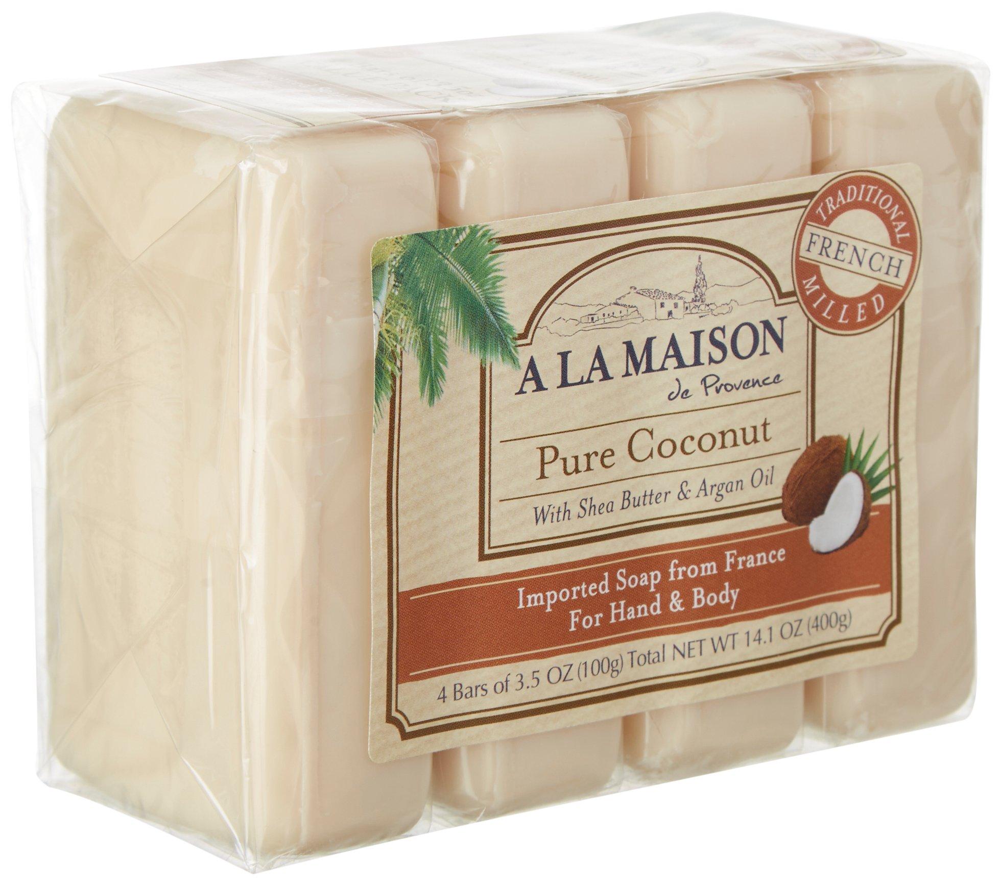 4 Pk. Pure Coconut Bar Soap