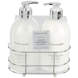 Tahari 3-Pc. Vanilla Jasmine Hand Soap & Lotion Caddy Set