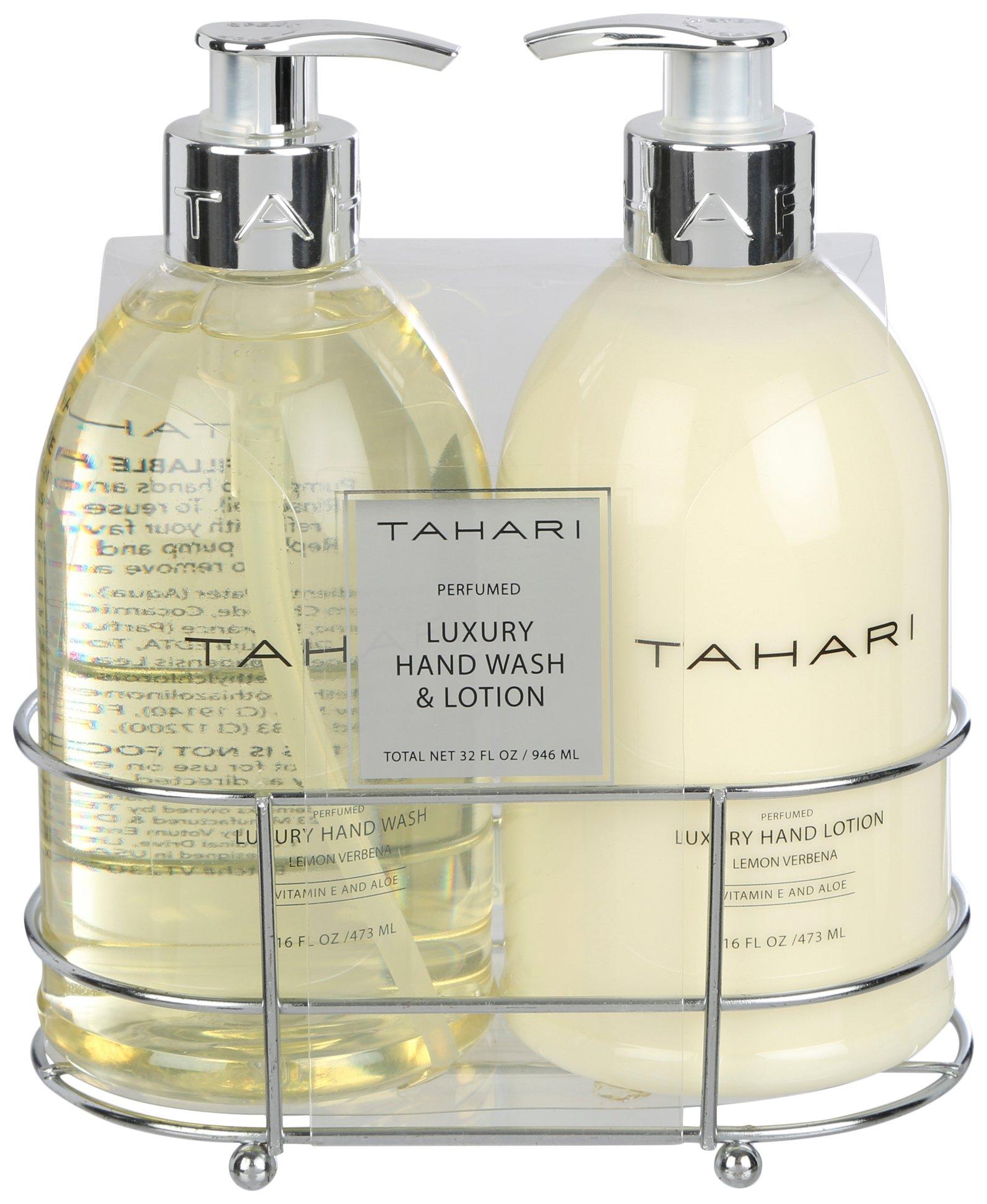 Tahari 3-Pc. Lemon Verbena Hand Soap & Lotion Caddy Set