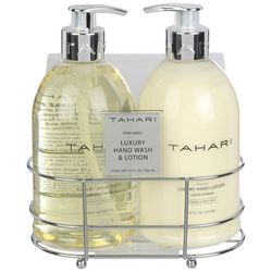 Tahari 3-Pc. Lemon Verbena Hand Soap & Lotion Caddy Set