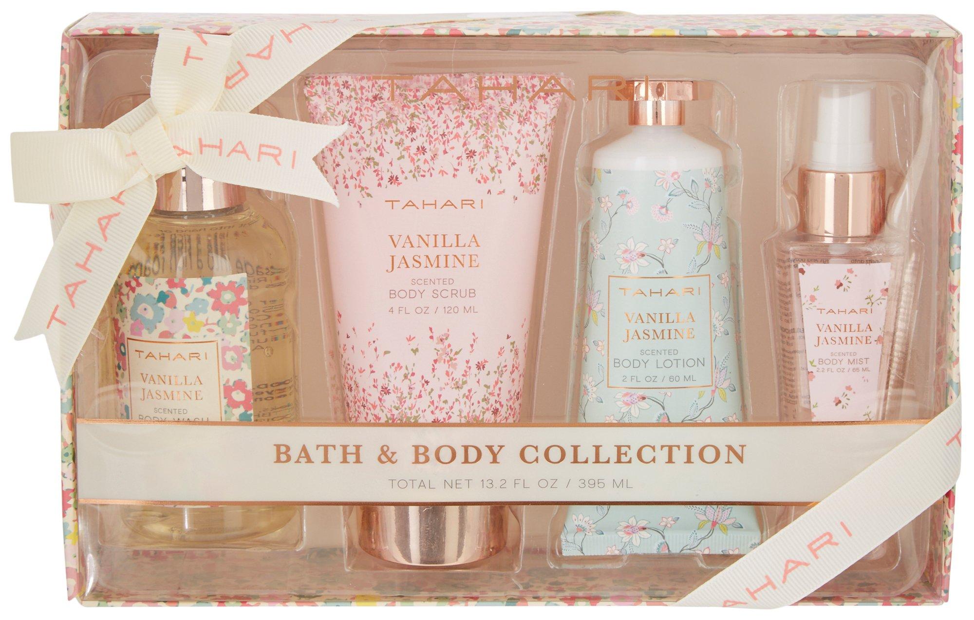 Womens 4 Pc. Vanilla Jasmine Bath & Body Gift Set