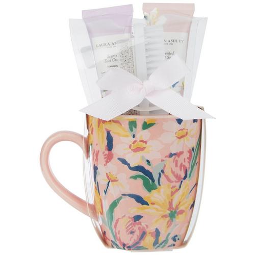 Laura Ashley 4-Pc. Foot Care Set In Floral