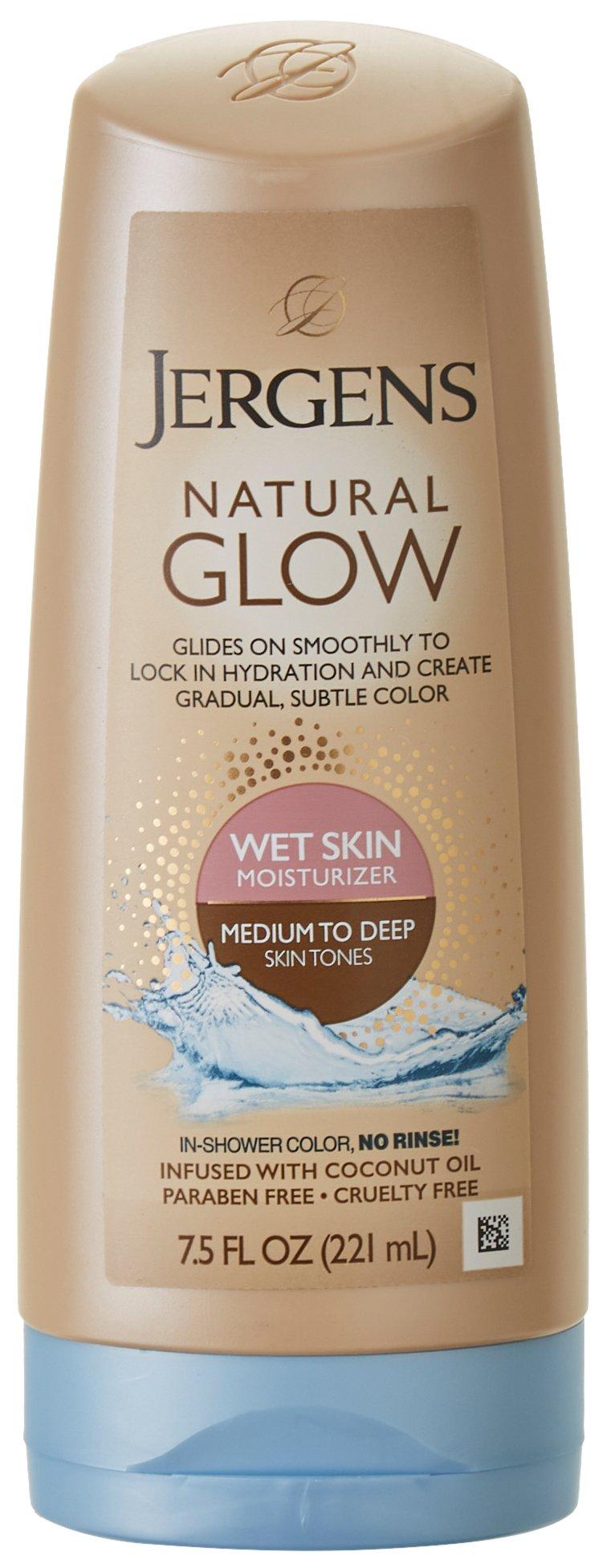 Jergens Medium To Deep Natural Glow Wet Skin Moisturizer