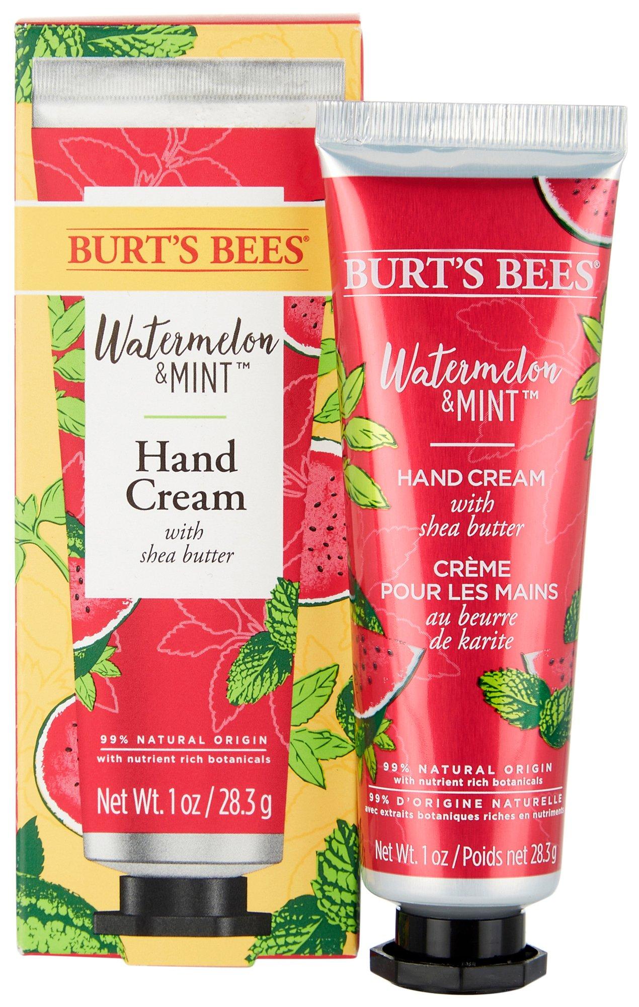 Burt's Bees 1 Oz Watermelon Mint Shea Butter Hand Cream