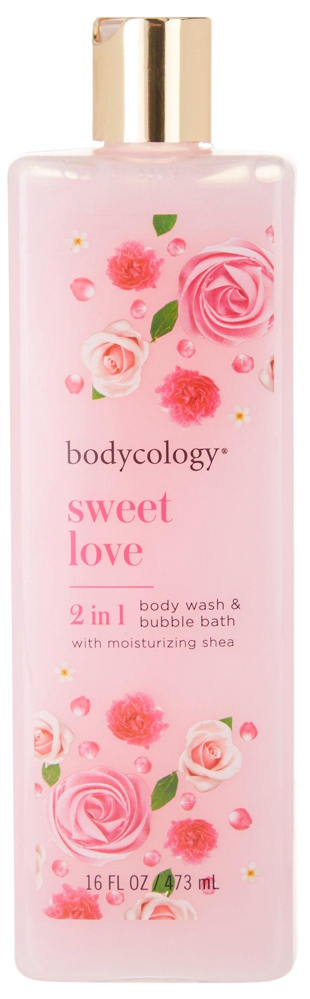 Bodycology Sweet Love Body Wash & Bubble Bath 16 oz.