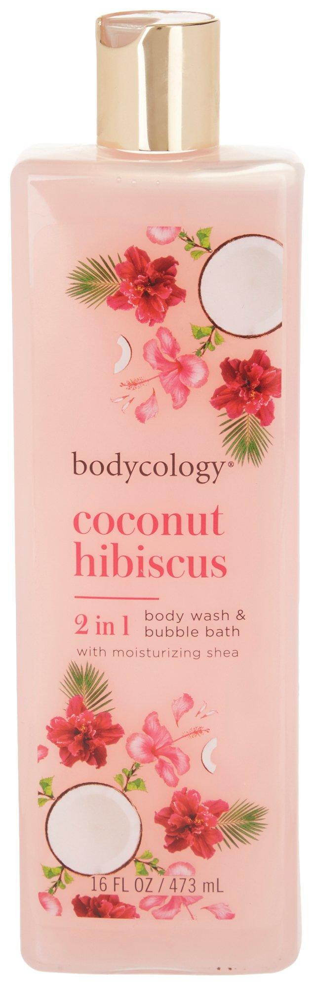 Bodycology Coconut Hibiscus Body Wash & Bubble Bath 16 oz.