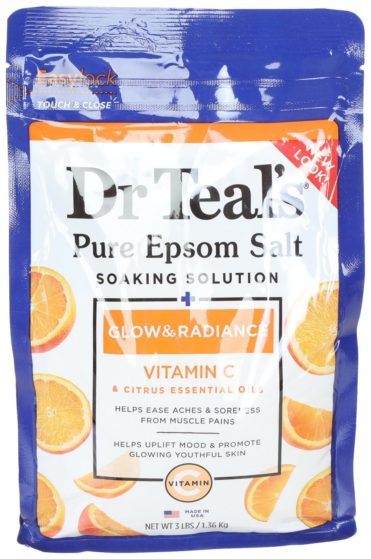Dr Teals Glow & Radiance Citrus Epsom Salt Soaking Solution