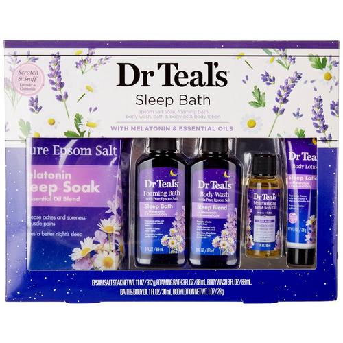 Dr Teals 5-Pc Sleep Bath Lavender Chamomile Gift
