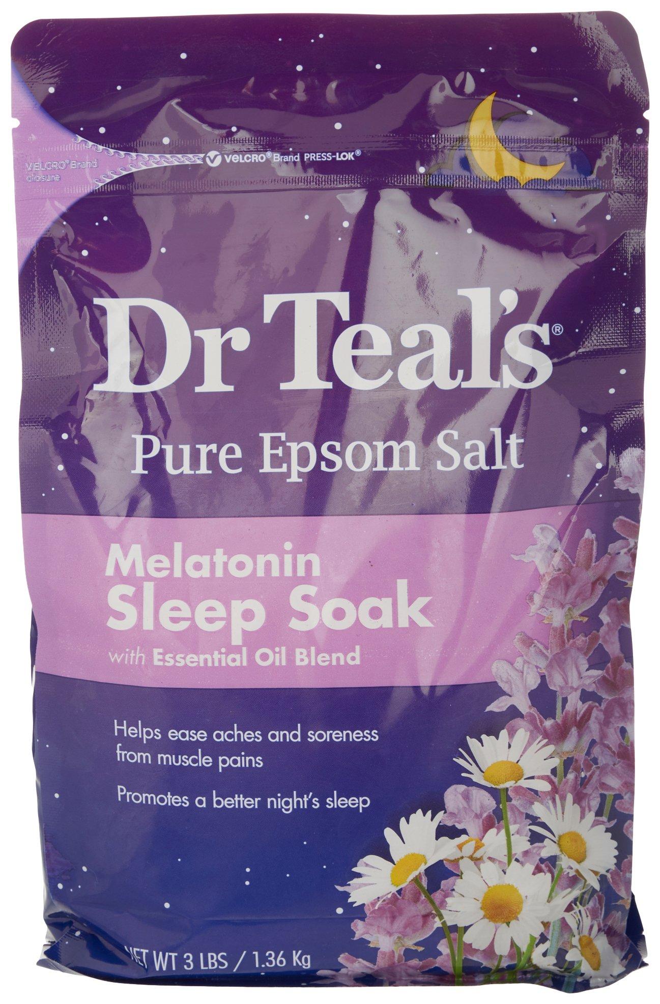 Dr. Teals Pure Epsom Salt Melatonin Sleep Soak 3 lb.