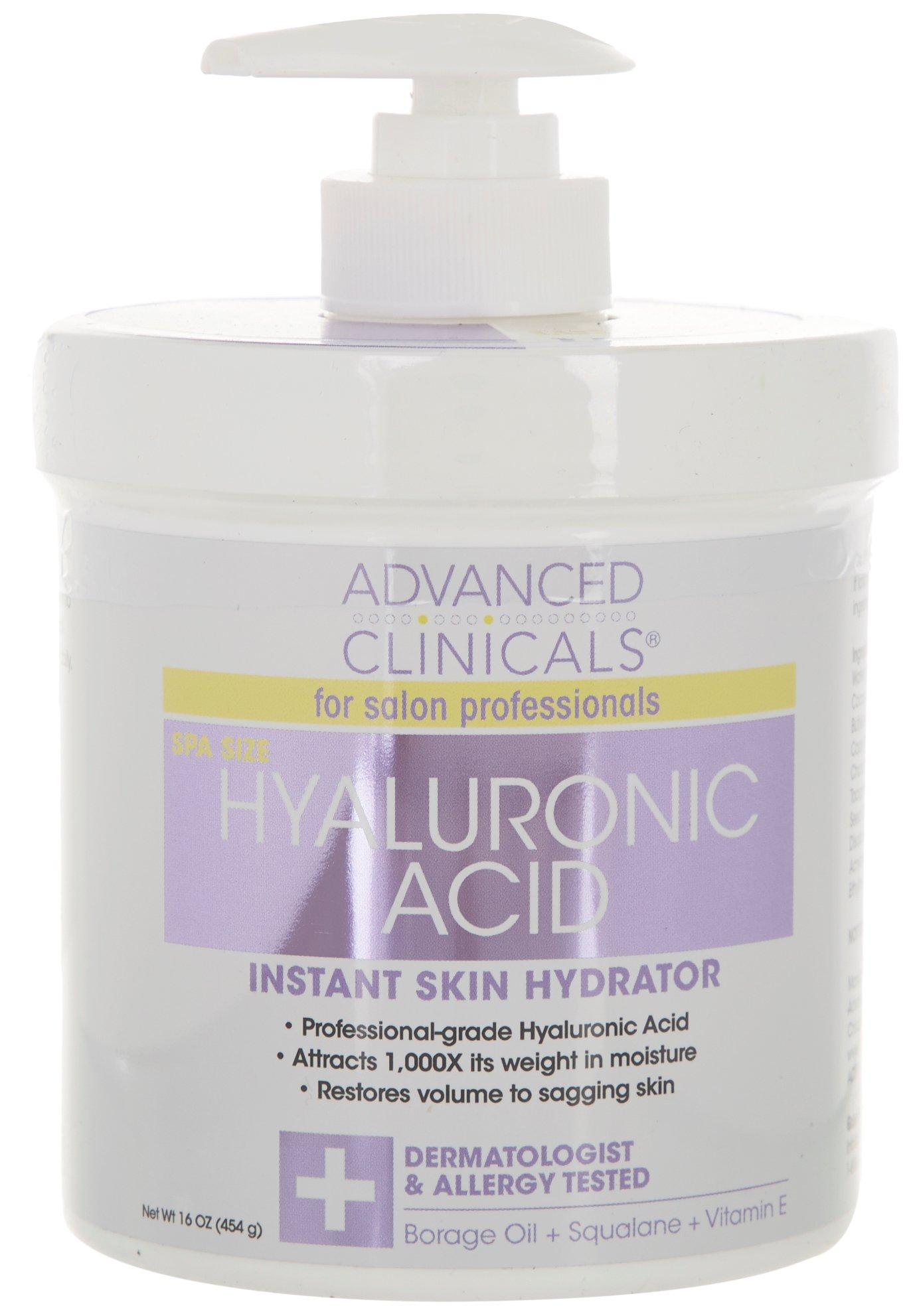 Advanced Clinicals 16 oz Hyaluronic Acid Moisturizer