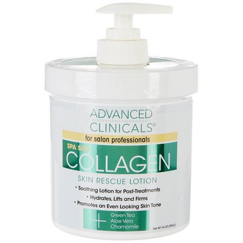 Advanced Clinicals 16 oz Collagen Skin Rescue Lotion