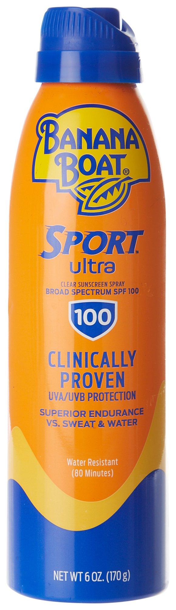 Banana Boat Sport Ultra SPF 100 Clear Sunscreen Spray