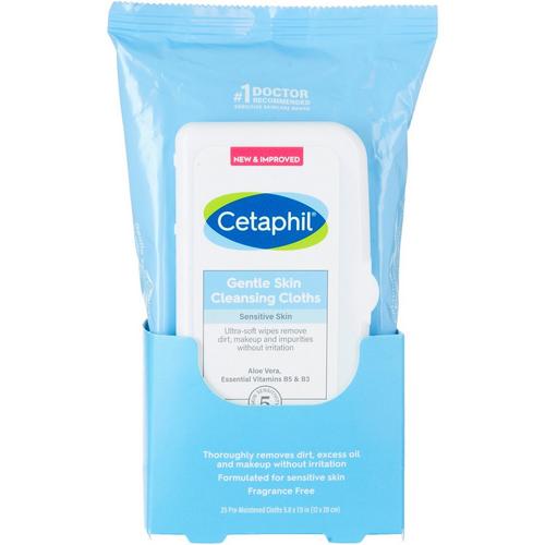 Cetaphil Gentle Skin Cleansing Cloths 25 Count