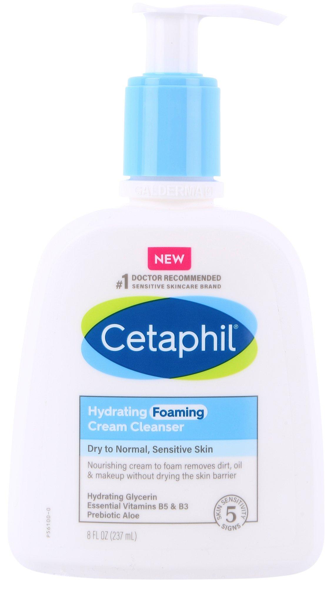 Cetaphil 8 Fl.Oz. Hydrating Foaming Cream Cleanser