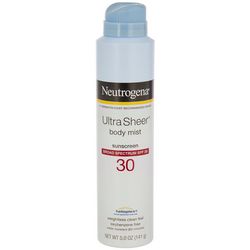 Neutrogena Ultra Sheer Body Mist SPF 30 Sunscreen Spray 5 oz