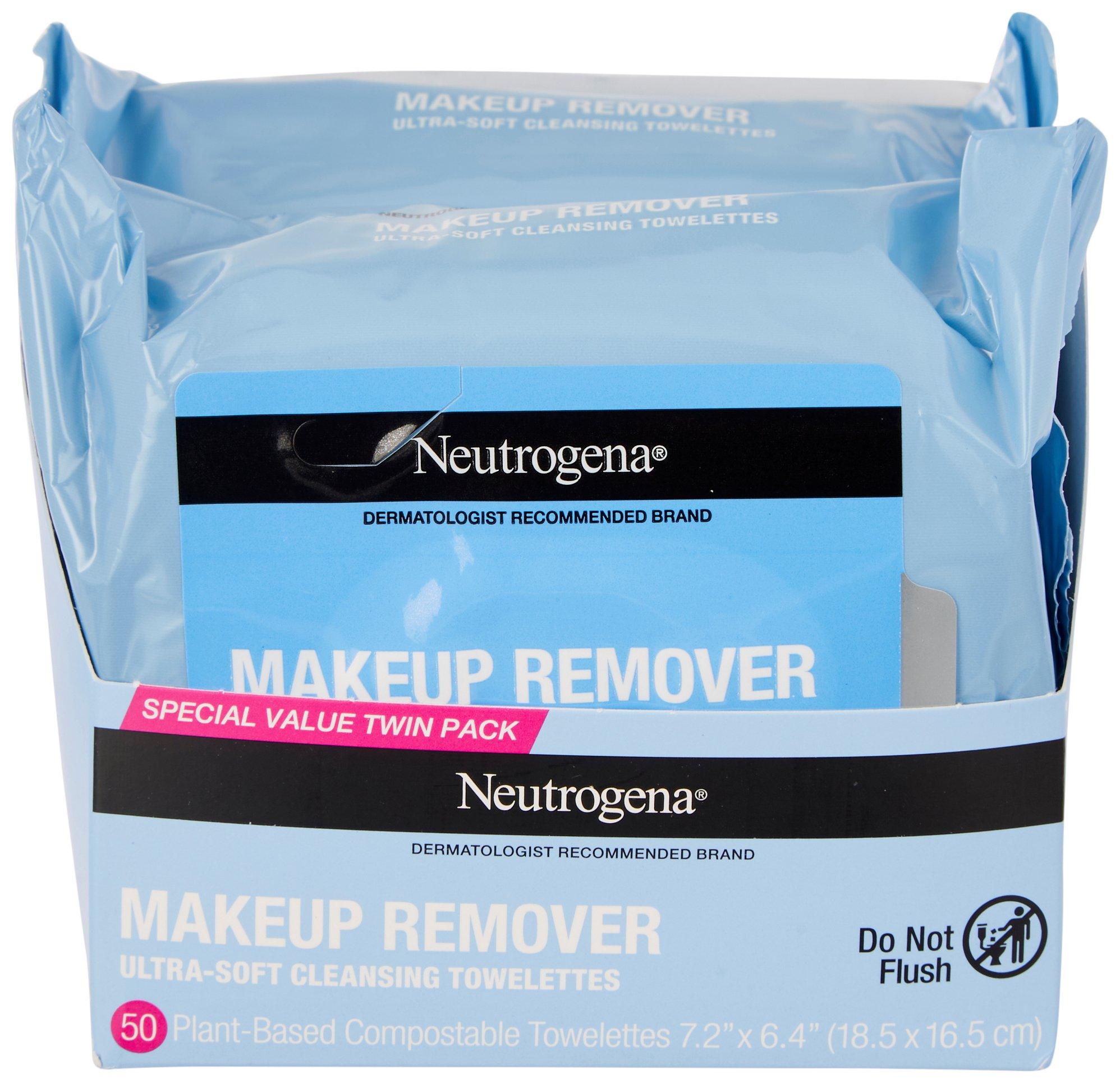 2-Pk Scented Makeup Remover Cleansing Towelettes