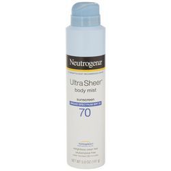 Neutrogena Ultra Sheer Body Mist SPF 70 Sunscreen Spray 5 oz