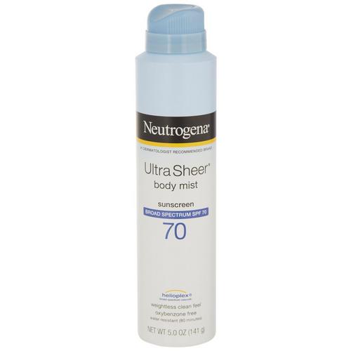 Neutrogena Ultra Sheer Body Mist SPF 70 Sunscreen