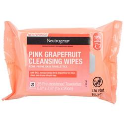 25-Pk. Pink Grapefruit Cleansing Wipes