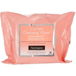 25-Pk. Oil-Free Pink Grapefruit Cleansing Wipes