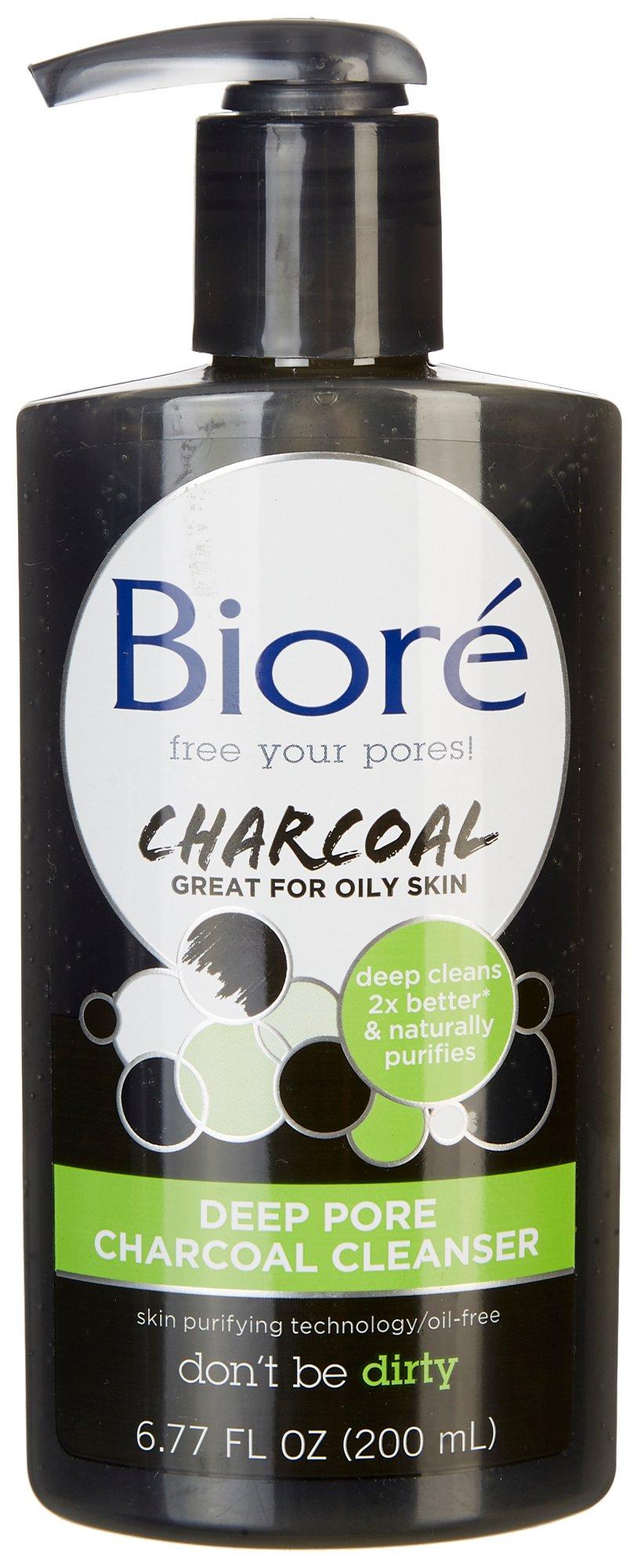 Biore Deep Pore Charcoal Cleanser For Oily Skin 6.77 fl. oz.