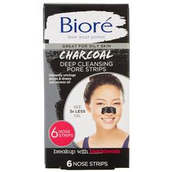 Womens 6 Pk. Charcoal Deep Cleansing Pore Strips