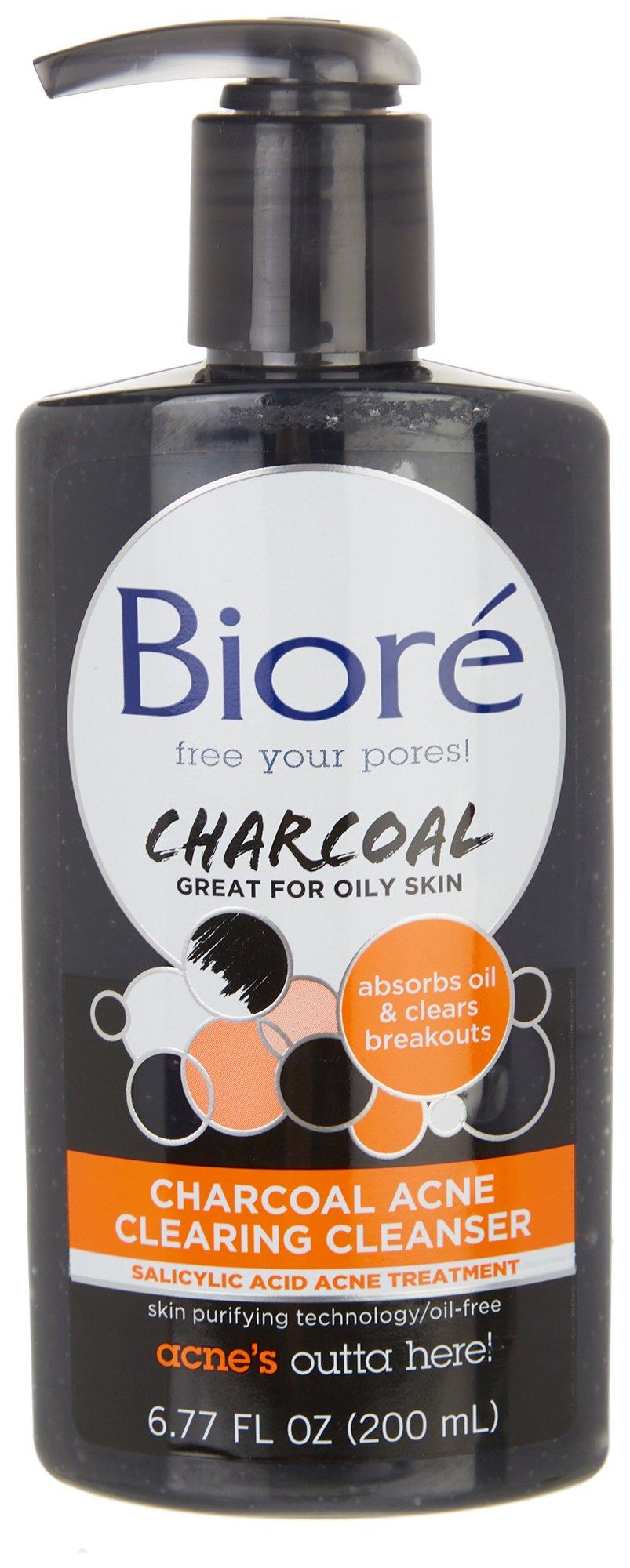 Biore Charcoal Acne Clearing Cleanser For Oily Skin