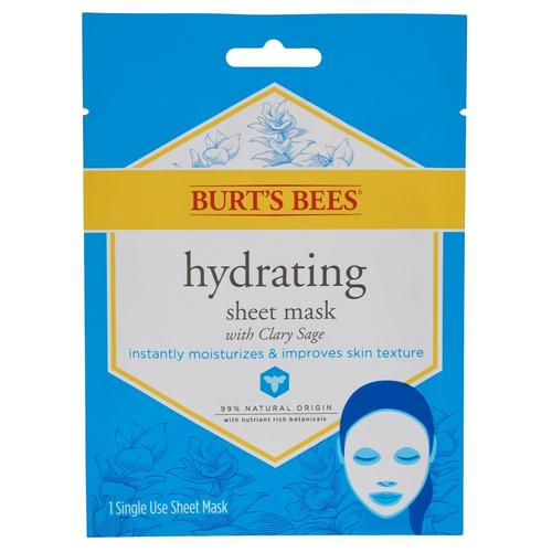 Burts Bees Hydrating Sheet Face Mask Clary Sage