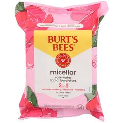Burts Bees 30-Pc Rose Water Facial Cleansing Towelettes